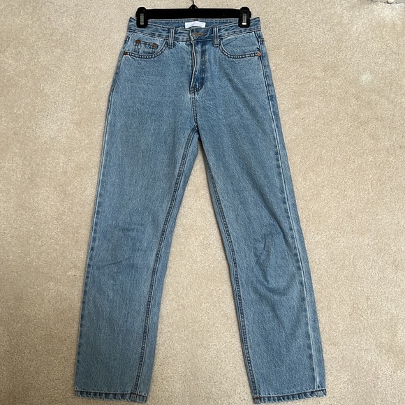 OAK + FORT Blue Mom Jeans - Picture 7 of 10